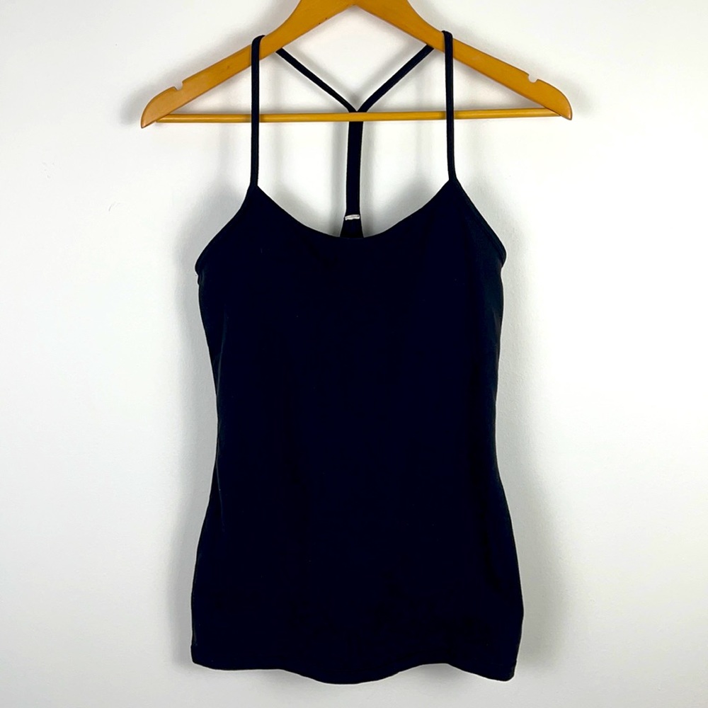 Lululemon Black Power Y Tank w Padding